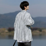 Long Sleeve Shirts Striped Spring outdoor Fashing New Breathable Hiking Work Shirt Casual Button Down Shirt with Pocket