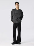 S-3XL Flare Jeans Men Autumn Pure Color Daily Simple Windproof  Classic Trousers Chic Comfortable Hip Hop Mopping Bottoms