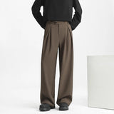 Men's Light Luxury Naples Slim-fit Suit Pants Casual Japanese Retro Premium Quality Elegant Popular Leisure Trousers 2026 Spring