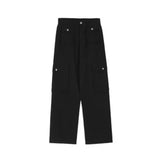 Cargo Pants Men Multi Pockets Chic Solid All-match Fashion Comfortable Functional Techwear Outer European Baggy Mopping Trousers