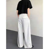Baggy Black Suit Pants Mens Oversized Society Mens White Dress Pants Korean Loose Wide Leg Pants Mens Office Formal Trousers