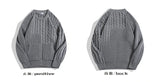 Men and Women Japanese Simple Double Zipper Twist Sweaters Cardigan Autumn Winter O-neck Simple Versatile Casual Knitted Jackets