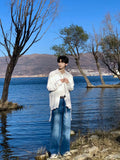American street fashion men and women spring and autumn personalized straight leg jeans couple loose retro casual pants y2k