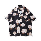 Retro Floral Shirts Men Casual Summer Japanese Hawaiian Stylish Harajuku Cool Handsome High Street Personal Camisas Masculinas
