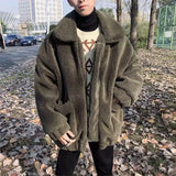 American Autumn/Winter Street Men and Women Trendy Personalized Jackets for Couples Loose Retro Loose Casual Harajuku Top