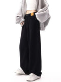Black Baggy Jeans Women Y2K Harajuku Hippie Korean Oversize Wide Leg Denim Pants Female Casual Kpop Streetwear Trousers