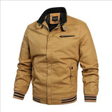 2025 Newest Autumn Men Jackets Stand Collar Slim Fit Vintage Baseball Coats Outwear Windbreak Bomber Jacket Clothing S-3XL