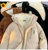 autumn and winter street fashion corduroy thick jacket for men and women couple personalized loose retro casual Harajuku
