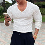 Men Sexy Shaping Sports Casual Long-Sleeve Tops New Genderless Fashion Training Fitness Simple Versatile Slim Tshirt Unisex