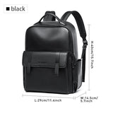 Travel Backpack Men High Quality Casual PVC Leather Waterproof Backpack Multifunction Large Capacity Bag Business School Fashion