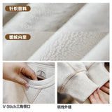 Vintage Heavyweight Round Neck Fleece-lined Hoodie Casual Sporty Thickened Warm Top for Men's Fall and Winter Sweatshirt