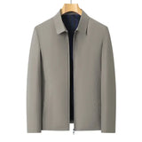 Men New Fashion Turn Down Collar Jacket Brand Outerwear Coats Spring Autumn Smart Casual Classic Luxury Business Jacket