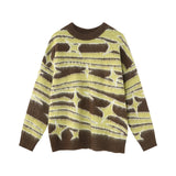 Autumn Sweaters Men Daily Fashion Comfortable Warm Blocking Pullovers Colorful All-match European Style Youthful Vitality Retro