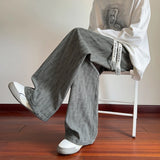 Corduroy Pants Men Fashion Retro Printed Casual Pants Men Streetwear Hip-hop Loose Wide Leg Pants Mens Trousers Large Size 4XL