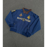 American Retro High-end Fashion High Street Jacket Men Women Couple Autumn Winter Trendy Splicing Embroidered Short Men's Jacket