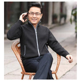 Autumn Winter KPOP Fashion Harajuku Cardigan Men Loose Casual All Match Tops Long Sleeve Outerwear Solid Thick Chic Male Clothes