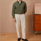New Trend Men Luxury Business Shirts Casual Striped Long Sleeve Cardigan Tops Japanese Style Fashion Leisure Commuter Blouse
