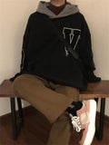 Harajuku American Vintage Men Retro Hoodies Autumn Casual Oversize Fleece Hooded Sweatshirt INS Men Women Streetwear Hoodie