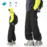 American Style Waterproof Cargo Pants Men Loose Straight Military Trousers Outdoor Casual Sport Hiking Tactics Pants