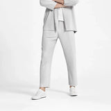 Summer Casual Pants Men Fashion Gray Black Pleated Pants Men Japanese Streetwear Loose Straight Pants Mens Ice Silk Trousers