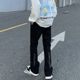 Casual Pants Men Streetwear Fashion Y2k Style Slim High Street Zip Cargo Pantalones Hombre Cool Autumn Fit Trousers Brown Summer