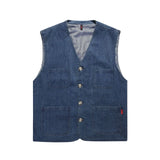 Spring And Autumn New Denim Waistcoat Men Loose Casual Sports Vest Men's