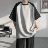 Summer Short Sleeved T-shirt Men White Casual T Shirt Men Streetwear Korean Loose Round Neck T Shirt Mens Top Plus Size 4XL