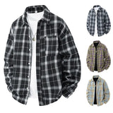 New Men's Casual Shirt Summer Fashion Korean Style Fashion Tops Spring and Autumn Single-breasted Splicing Thin Jacket