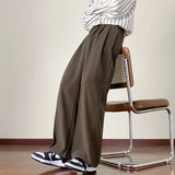 New Fashion Male Suit Pants Light Luxury Draped Cropped Button-down Business Casual Pants Premium Slim-fit Elegant Dress Trouser