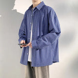 Plaid Shirts for Men Student shirt 2025 Youth workwear Mens Calssic long shirt Spring Korean Clothes casual Streetwear