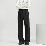 Men's Light Luxury Naples Slim-fit Suit Pants Casual Japanese Retro Premium Quality Elegant Popular Leisure Trousers 2026 Spring