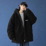 Unisex Jackets Men Solid All-match Hooded Fashion Simple Outwear Streetwear Teenagers Temperament Youthful Popular Classic Chic