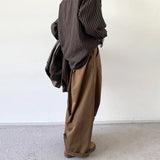 Trendy Mens Loose Straight Pants Spring Summer Streetwear Fashion Solid Color Baggy Wide Leg Trousers For Men Casual Pants