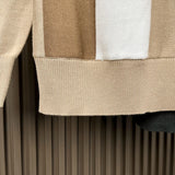 British Retro Men's Knitted Polo Shirt Light Luxury Patchwork Slim-fit Long Sleeve T-shirts Autumn Leisure Business Tops M-3XL