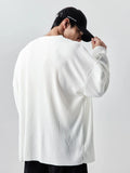 T-shirts Men Spring Advanced Japanese Style Harajuku Long Sleeve All-match High Street Fashion V-neck Handsome Popular College