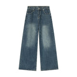 Streetwear Vintage Y2k Men’s Jeans Black Baggy Trousers New Wide Leg Denim Pants Hip Hop Harajuku Distressed Straight Pants