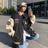 Jackets Men Fashion Patchwork Striped Teens Couples Baseball All-match Coats Harajuku High Street Designed Loose Outwear Ins
