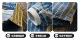 American Striped Spliced Denim Jacket Men 2025 Autumn Trendy Handsome Men Women Casual Loose Work Shirt Jacket Aesthetic Chic
