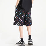 Summer New Plaid Checked Oversize Shorts Men Black/White Soft Comfortable Drawstring Shorts Plus Size 5XL-M Jogger Clothing