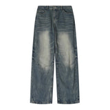 Men Baggy Vintage Wide Leg Jeans Male Designer Spring Autumn Casual Denim Pants Fashion Straight Leg High Street Denim Trousers