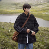 Plaid Shirts Men Autumn Handsome Casual Youthful Popular Long Sleeve All-match High Street Korean Style Hipster Males Clothing