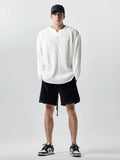 T-shirts Men Spring Advanced Japanese Style Harajuku Long Sleeve All-match High Street Fashion V-neck Handsome Popular College