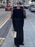 Pants Men Fashion Casual Solid High Street Simple Hip-hop Wide Leg Trousers All-match Korean Style Loose Temperament College New