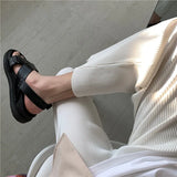 Summer Black Casual Pants Men Straight Pleated Men Japanese Streetwear Loose Ice Silk Pants Mens Wide Leg Pants Mens Trousers