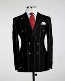Men's Double Breasted Blazer and Trousers Sets Formal Pantsuits Evening Wedding Tuxedo Solid Color New Style 2 Pcs Customized