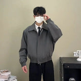 Spring Autumn Jacket Solid Simple Design Casual Jacket High-end Versatile Loose Shoulder Pad Short Jacket Aesthetic