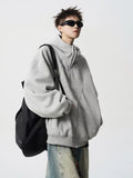 American autumn and winter street fashion personalized hooded sweatshirt for couples loose retro Harajuku casual top y2k
