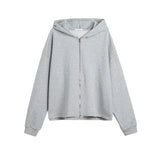 Zip Up Hoodies Men Solid Basic Hooded Outerwears Casual Autumn Korean Fashion Handsome College High Street All-match Hombre Худи
