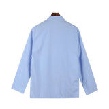 Cotton Linen Men's Extremely Thin Jacket Summer Solid Color Lapel Shirt Casual Coat Men Clothing Loose Beach Cardigan