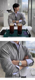 New Korean Fashion Men Cardigan Light Luxury Knitted O Neck Long Sleeve Sweater Coats  Autumn Leisure Premium Jacquard Knitwear